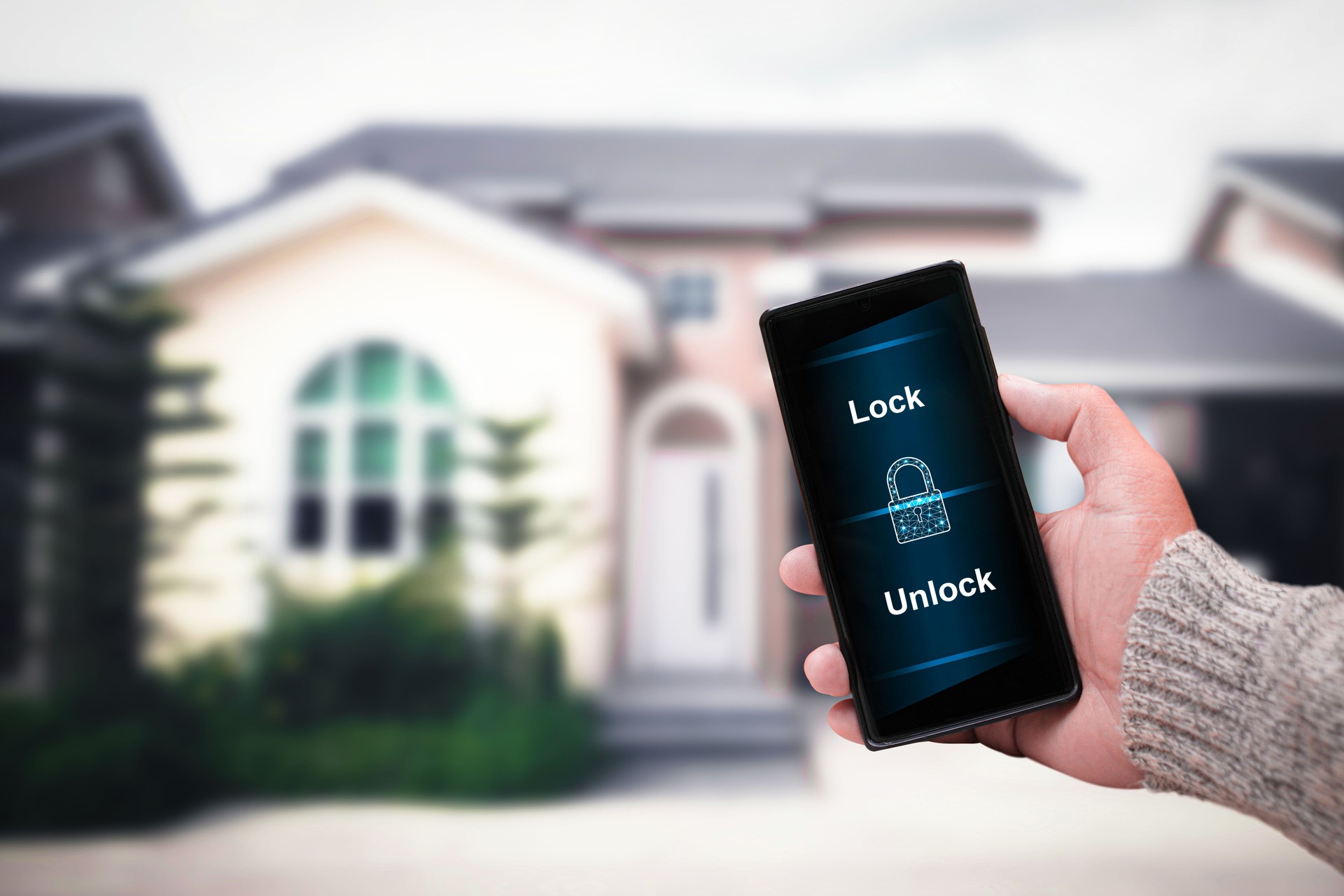 Home security and anti theft technology that connects to your smartphone with an application